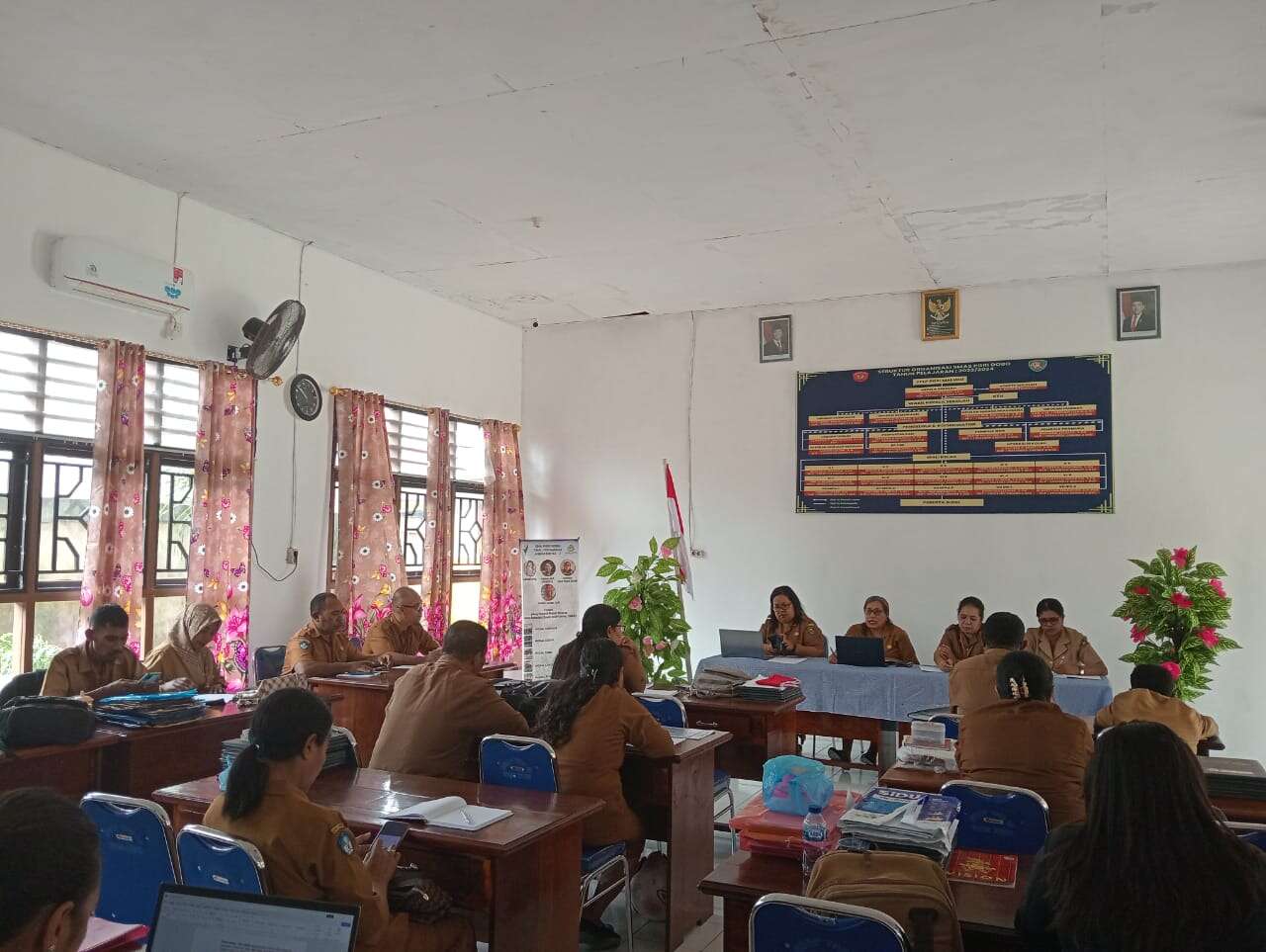 Rapat bersama Kepala SMA PGRI DOBO dan Dewan Guru  Persiapan Proses Pembelajaran Pada Semester Ganjil Tahun Pelajaran 2025/2026